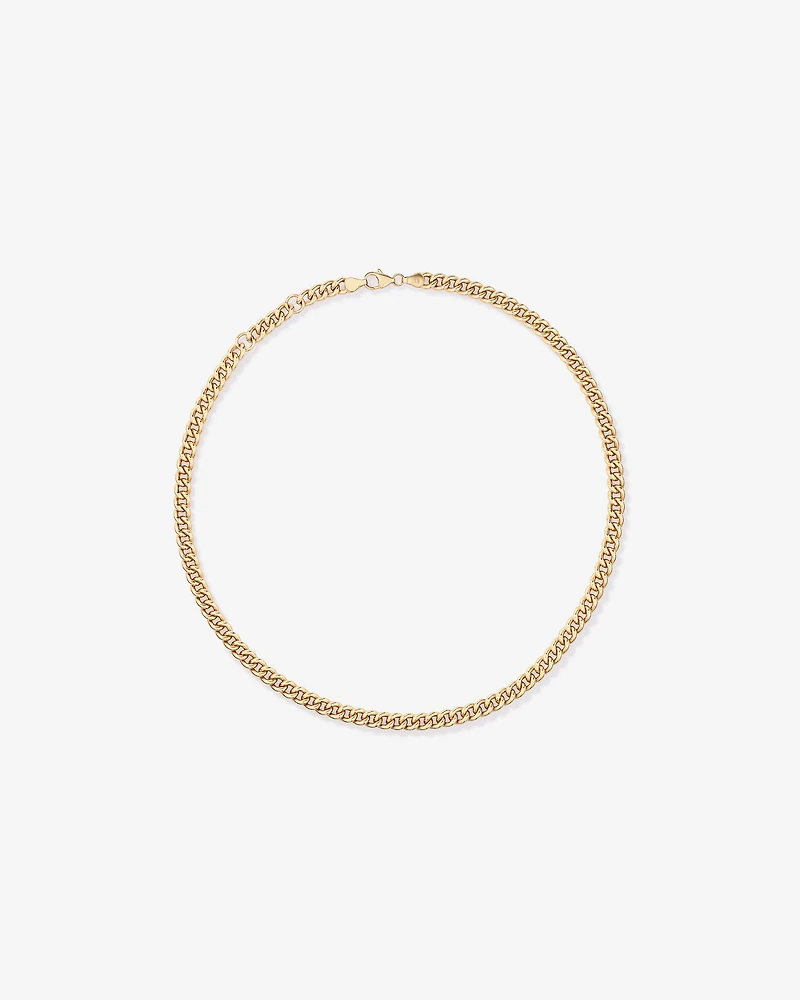 50cm (20") Round Curb Chain in 18kt Vermeil