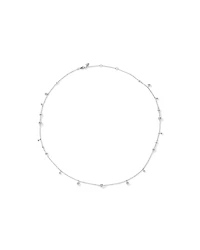 Collier à perles en argent sterling de 60 cm