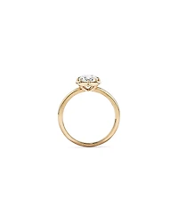 1.50TW Oval Laboratory-Grown Diamond Solitaire Ring 14kt Yellow Gold