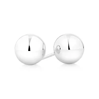 8mm Ball Stud Earrings in Sterling Silver