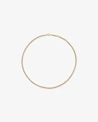 Chaîne gourmette ronde 50 cm (20 po) en vermeil 18 ct