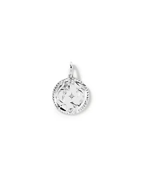 Diamond Accent Pisces Zodiac Pendant in Sterling Silver