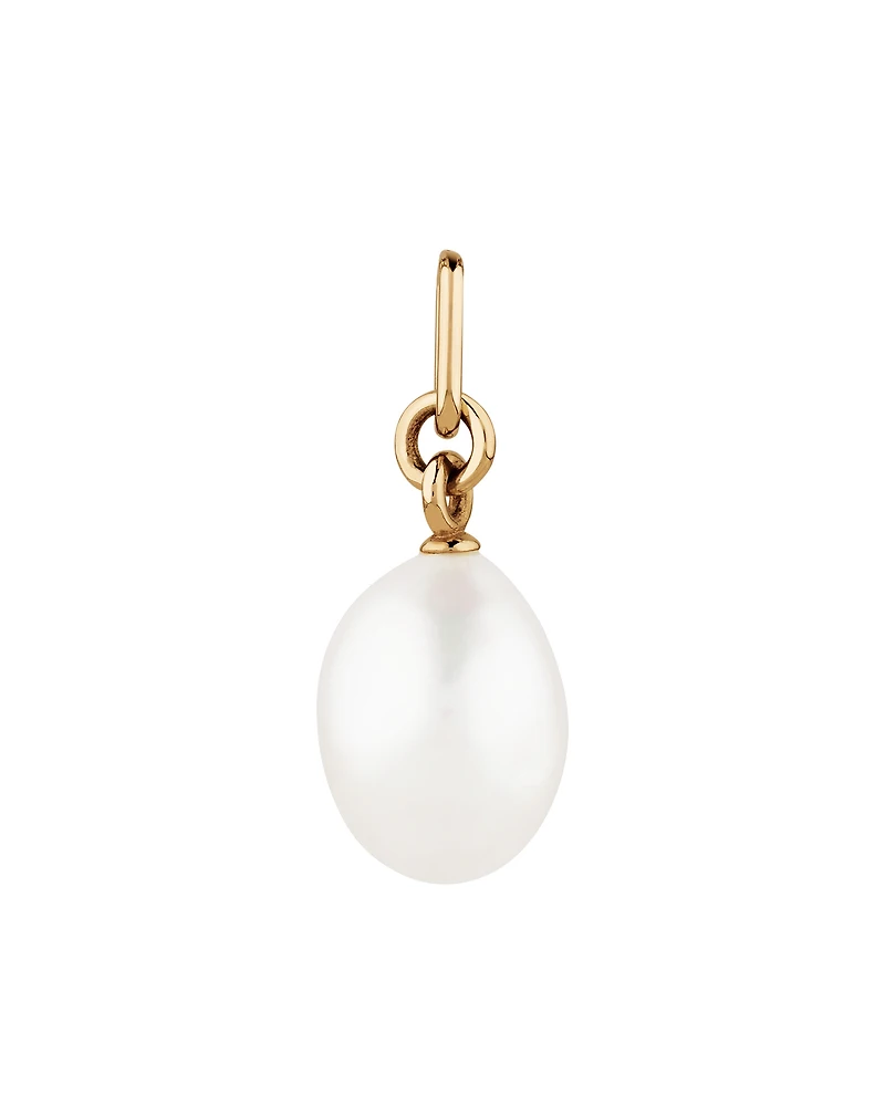 Pendant with Cultured Freshwater Baroque Pearl in 10kt Yellow Gold