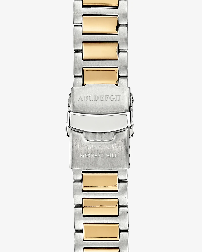 Two-Tone Men's Chronograph Watch in Gold Tone Stainless Steel