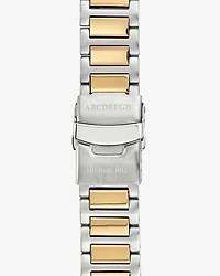 Two-Tone Men's Chronograph Watch in Gold Tone Stainless Steel