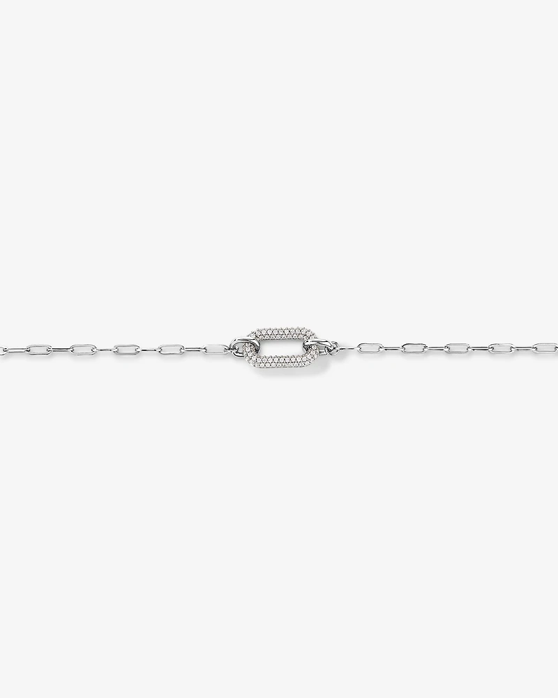 Luxe Links Paperclip Bracelet in Sterling Silver