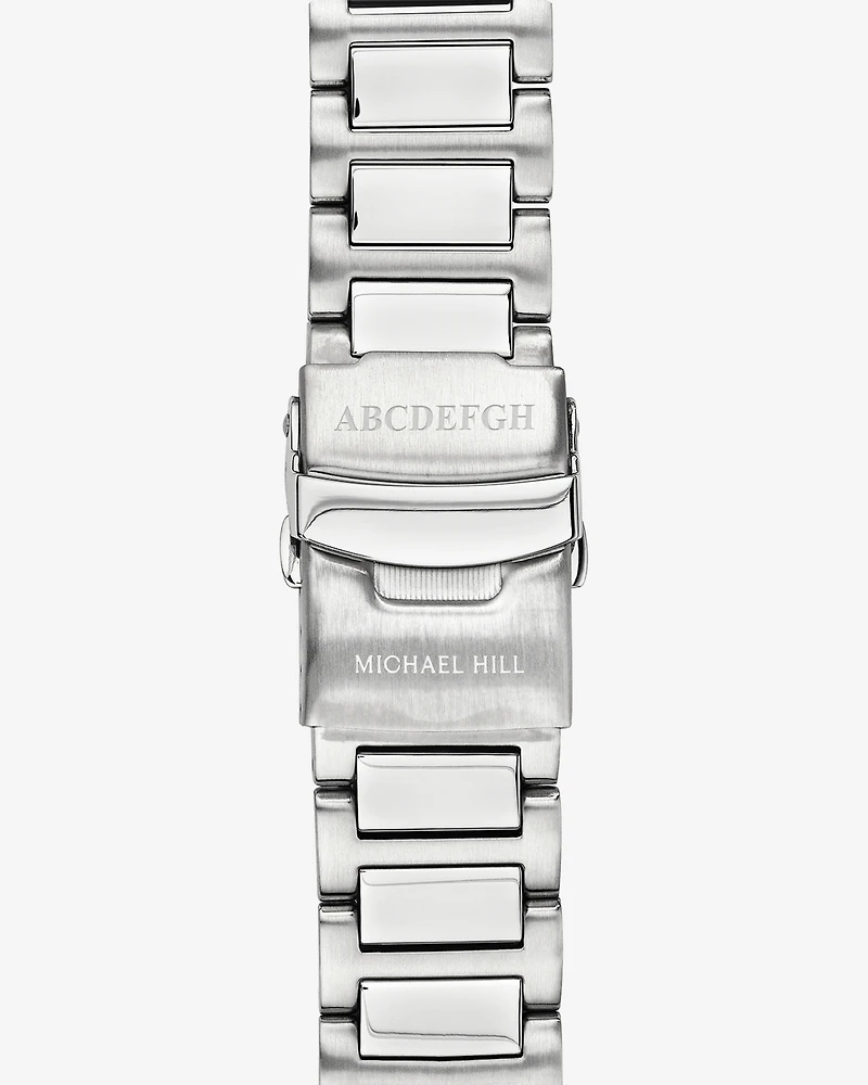 Two-Tone Men's Chronograph Watch in Blue Tone Stainless Steel