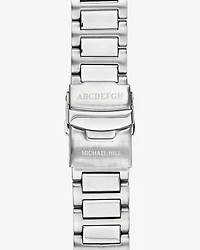 Two-Tone Men's Chronograph Watch in Blue Tone Stainless Steel