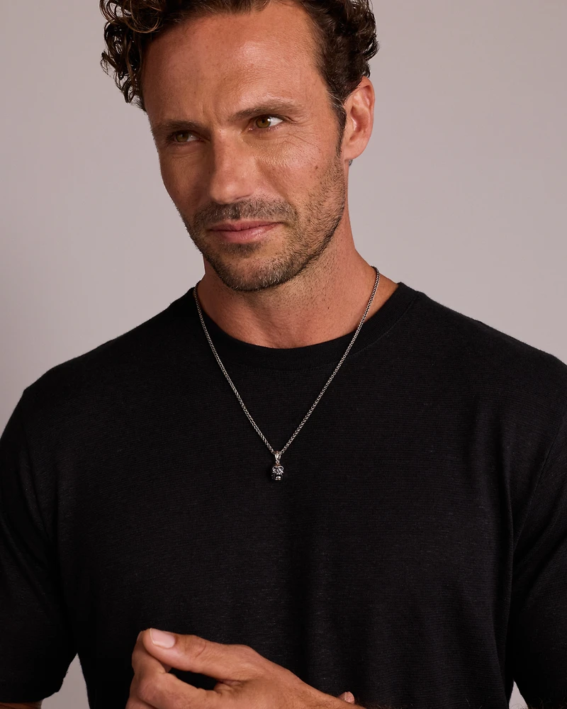 Skull Pendant in Sterling Silver