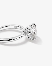 2.25 Carat Round Brilliant Laboratory-Grown Diamond Solitaire Ring in 14kt White Gold