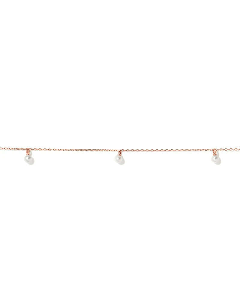 Micro Cultured Freshwater Pearl Bracelet in 10kt in Rose Gold
