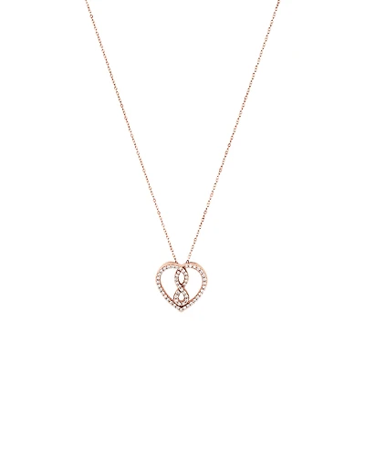 Small Infinitas Pendant with 1/4 Carat TW of Diamonds in 10kt Rose Gold