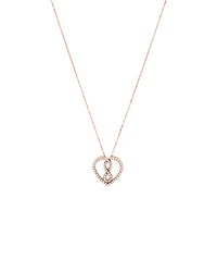 Small Infinitas Pendant with 1/4 Carat TW of Diamonds in 10kt Rose Gold