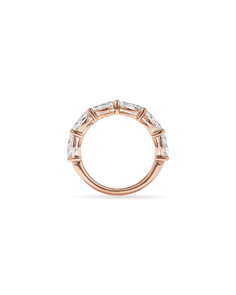 3.00TW Oval Laboratory-Grown Diamond Wedding Ring 14kt Rose Gold