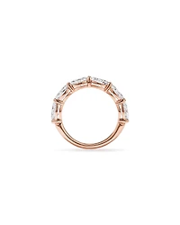 3.00TW Oval Laboratory-Grown Diamond Wedding Ring 14kt Rose Gold