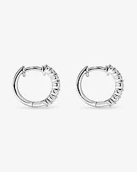 0.50TW Lab Diamond Huggies in Silver
