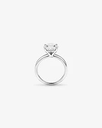 3,00 Carats Poids Total Bague De Fiançailles Solitaire En Diamant Rond Brillant Cultivé Laboratoire, Platine