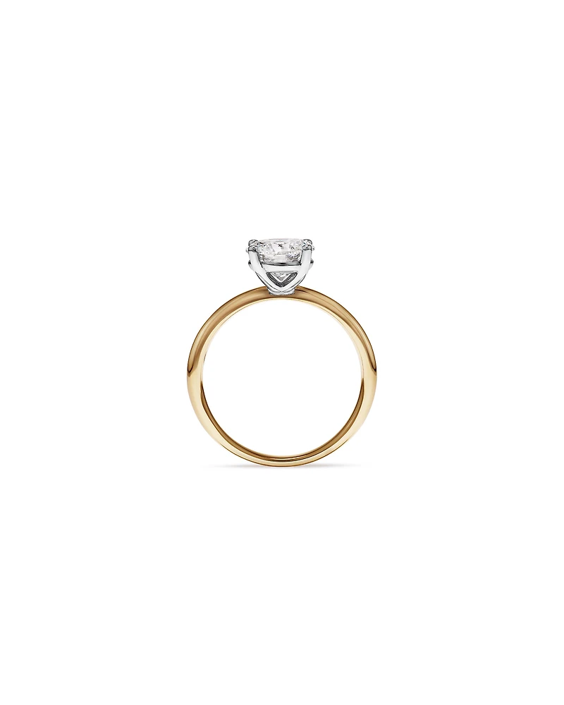 1.50 Carat TW Round Brilliant Signature 101 Solitaire Diamond Ring in 14kt Yellow & White Gold