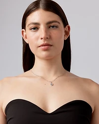 Pendentif initiale Lettre A en nacre et argent sterling