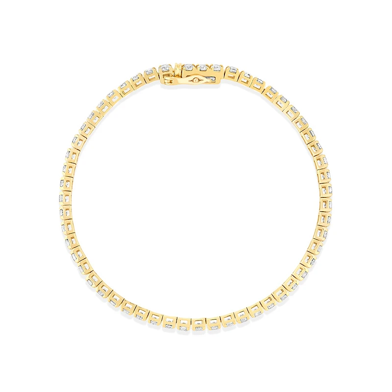 4.92 Carat TW Diamond Tennis Bracelet in 10kt Yellow Gold