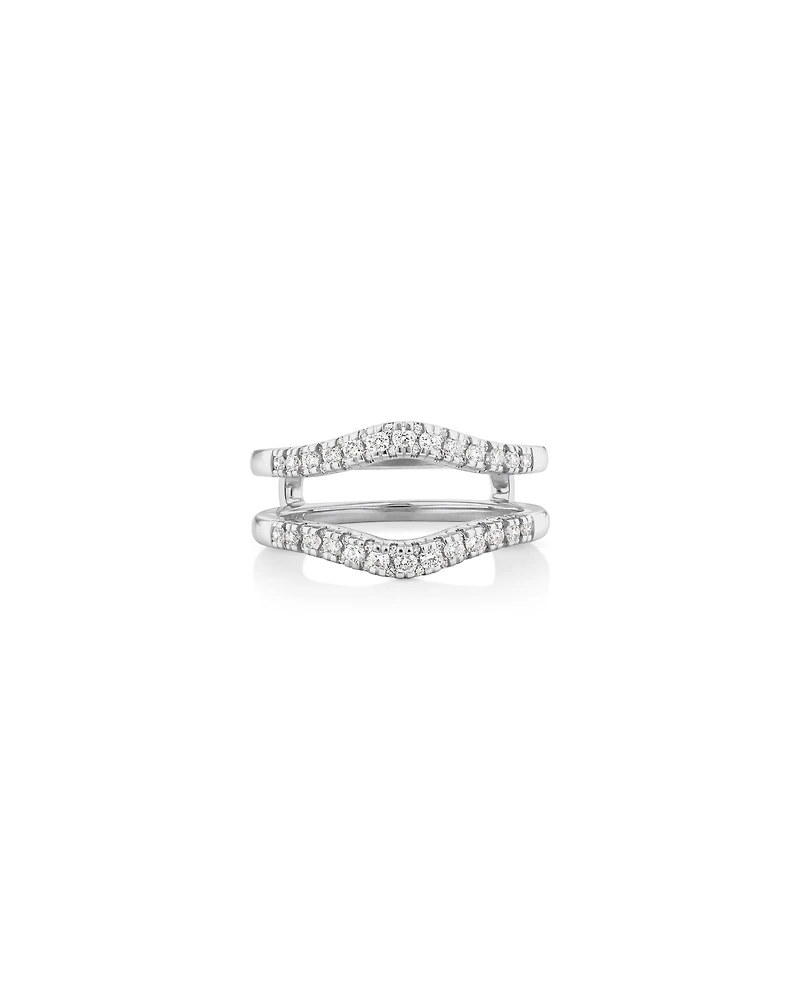 Evermore Ring Enhancer with 0.50 Carat TW of Diamonds in 14kt White Gold