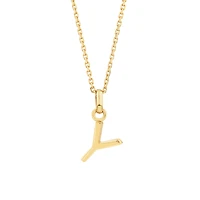 Pendentif à initiale « Y » en or jaune 10 K