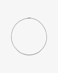 6.00 Carat TW Graduated Diamond RivieraTennis Necklace in 18kt White Gold