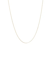 45cm (18") 1mm-1.5mm Width Solid Belcher Chain in 10kt Yellow Gold