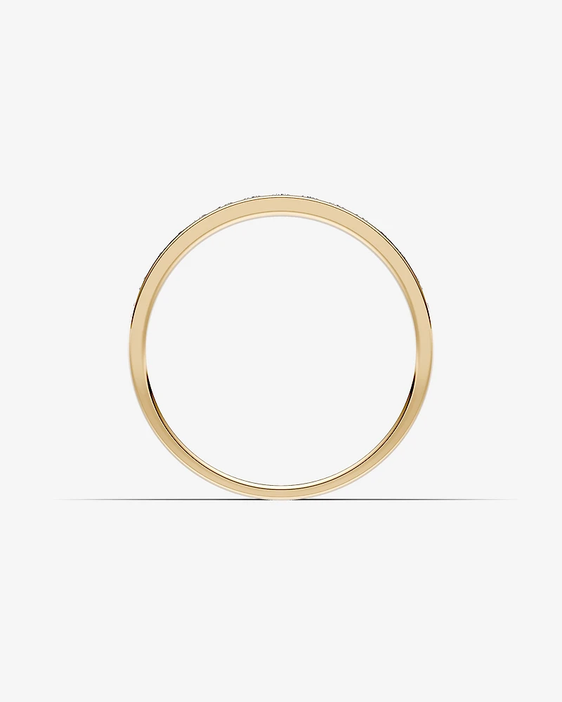 0.25 Carat TW Channel Set Diamond Wedding Ring in 14kt Yellow Gold