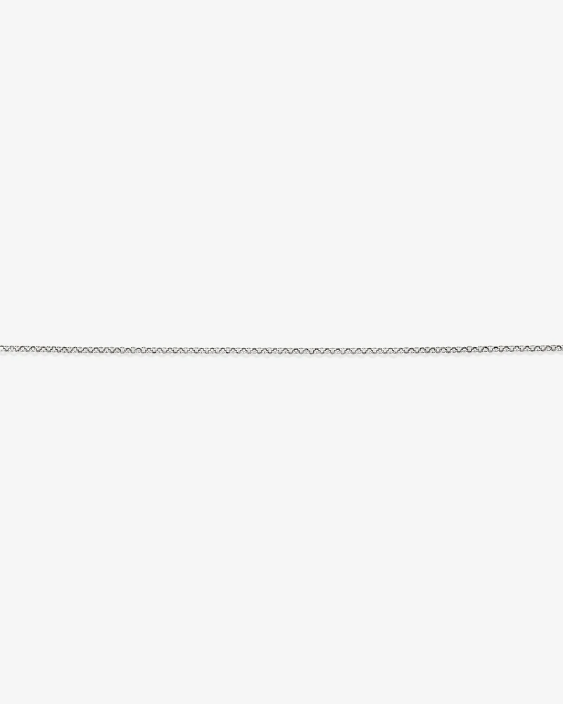 Hollow Belcher Bracelet in 10kt White Gold
