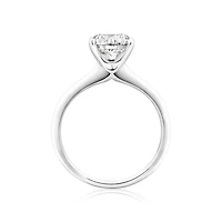 Certified Solitaire Engagement Ring with 2.00 Carat TW Diamond in 14kt White Gold