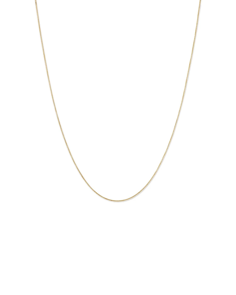 Chaîne à maille vénitienne de 45 cm en or jaune 10 K