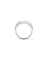 Black Onyx Signet Ring in Sterling Silver