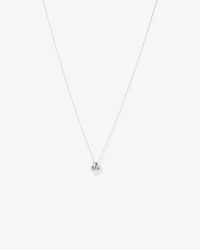 Cubic Zirconia Knot Pendant Necklace in Sterling Silver
