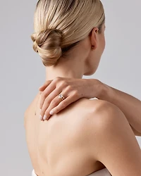 Bague de fiançailles en or jaune 14 carats