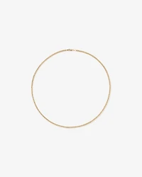 45cm (17") 2.8mm Width Semi Solid Miami Curb Chain in 10kt Yellow Gold