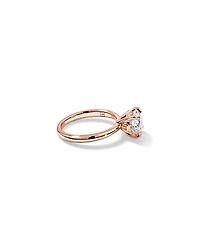 2.25 Carat Round Brilliant Laboratory-Grown Diamond Solitaire Ring 14kt Rose Gold