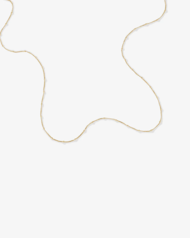 Chaîne boule et gourmette Station de 50 cm (20 po) en or jaune 10 carats