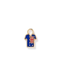 Porte-bonheur de boucles d’oreilles New Zealand Jersey en Vermeil 18Kt