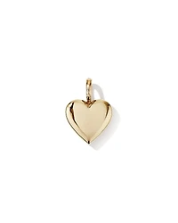 Diamond Heart Enhancer Pendant in 10kt Yellow Gold