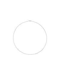 55cm (22") 1-1.5mm Width Fine Curb Chain Necklace in Sterling Silver