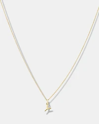 Y Initial Pendant in 10kt Yellow Gold