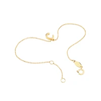 19cm (7.5") C Initial Bracelet in 10kt Yellow Gold