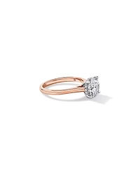 2.32TW Round Brilliant Laboratory-Grown Diamond Solitaire Ring 14kt Rose and White Gold