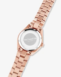 Montre en acier inoxydable rose pour femme