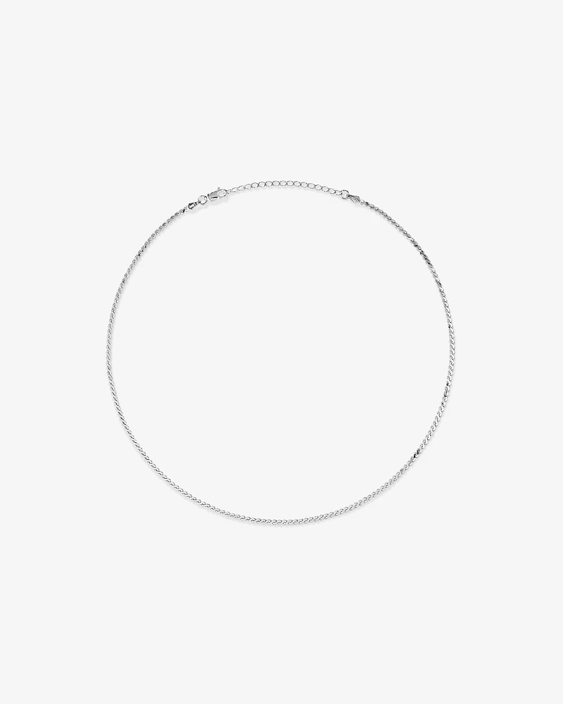 45cm (18") Serpentine Chain in Sterling Silver