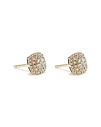 Boucles d’oreilles en grappe de diamants TW TW de 0,30 carat en or jaune 10 carats