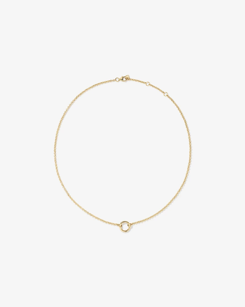 Chaîne ouverte Belcher pleine 50 cm (19,7 po) en or jaune 10 carats