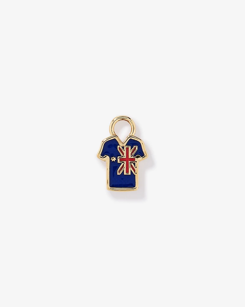 Porte-bonheur de boucles d’oreilles en maillot australien en Vermeil 18Kt