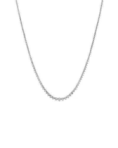 10.00 Carat TW Graduated Diamond Riviera Tennis Necklace in 18kt Gold